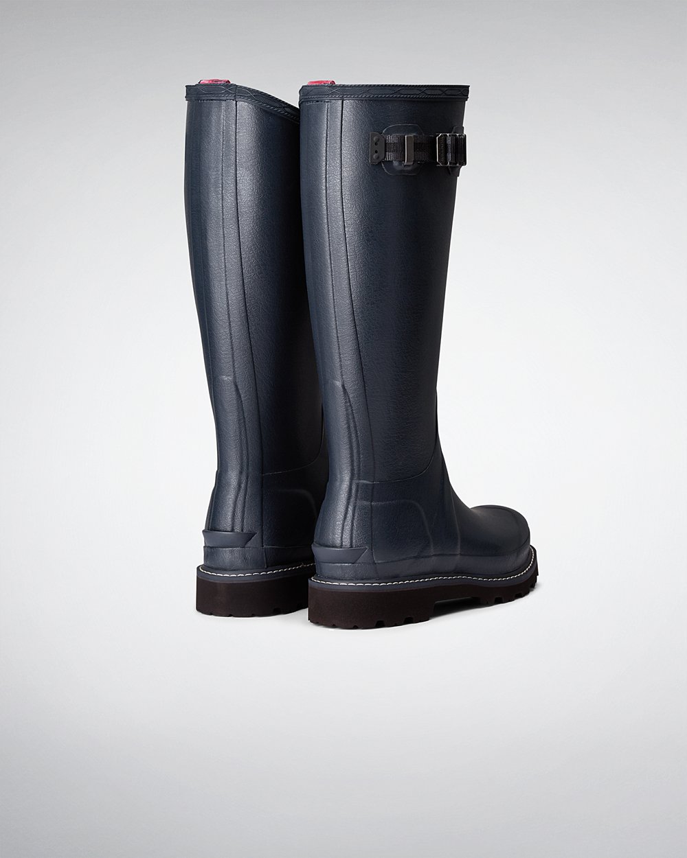 Women Hunter Balmoral Poly-Lined | Tall Rain Boots Navy | NZ-91237-RBIW